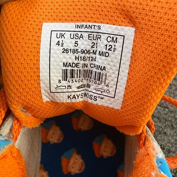 K-Swiss Blippi Toddler Sneakers Size 5 - Picture 10 of 10